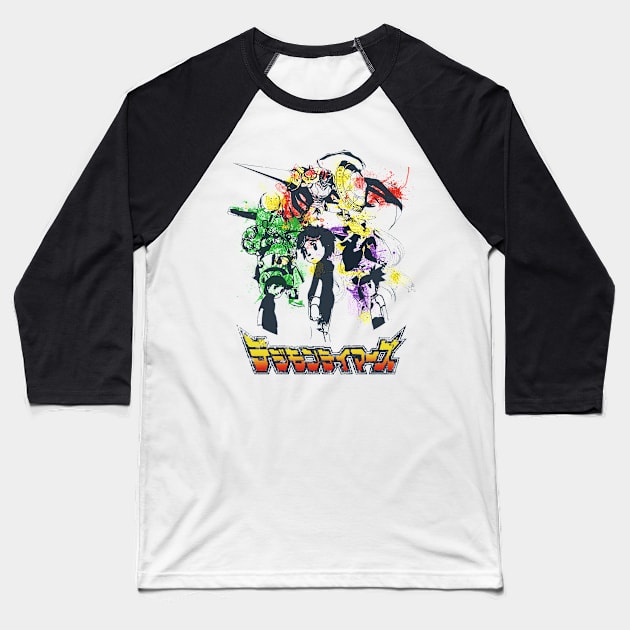 Splash of Tamers Baseball T-Shirt by ManuLuce